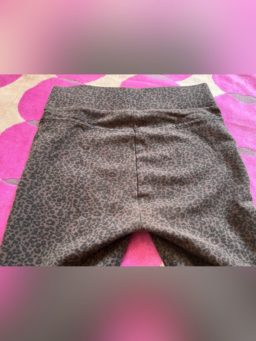 LOFT Leopard Ponte Pull on Pants size XS - Picture 6 of 9